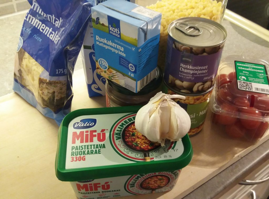 Recept på vegetarisk makaronilåda med mifu